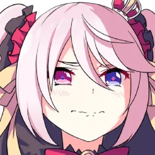 🥀 Anime, Kreskówka, Dziewczyna, Smutny, Płacząca, Księżniczka telegram sticker
