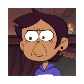 😟 Luz Noceda The Owl House Luz Noceda, The Owl House, Desenho animado, Animação, Disney telegram sticker