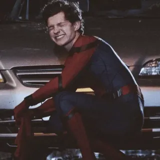 ⚙ Spider-Man Superhéroe, Marvel, Cómic, Personaje, Peter Parker, Tom Holland whatsapp sticker