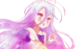 😍 Shiro No Game No Life Anime, Manga, Lindo, Kawaii, Shiro, No Game No Life whatsapp sticker