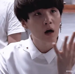 😱 Suga kpop, bts, min yoongi, ídolo whatsapp sticker