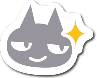 😏 kucing, hewan, berkilau, lucu, kartun, abu-abu telegram sticker