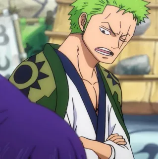 🐉 Zoro One Piece Аниме, Персонаж, Roronoa Zoro, One Piece telegram sticker