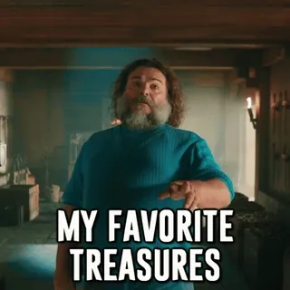 ⭐️ MY FAVORITE TREASURES jack black, treasures, my favorite telegram sticker