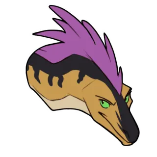 😠 공룡, 파충류, 동물, 일러스트, 만화 telegram sticker