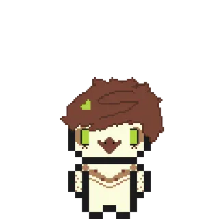 💚 Pixel Art, Charakter, Digitale Kunst, Sticker telegram sticker