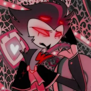 😖 Stolas Helluva Boss Stolas, Helluva Boss, kreskówka, demon, sowa, postać, animacja telegram sticker
