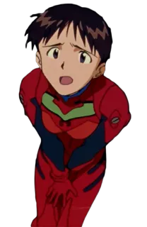 😍 Shinji Ikari Neon Genesis Evangelion Anime, Personnage, Nerv, Eva, Pilote telegram sticker