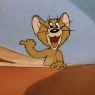 😄 Jerry Mouse Tom and Jerry telegram sticker
