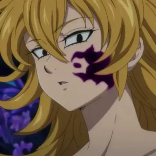🙄 Elizabeth Liones Seven Deadly Sins Аниме, Манга, Фэнтези, Персонаж, Элизабет Лионес, Семь смертных грехов telegram sticker