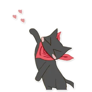 ❤ แมว, สัตว์, สติกเกอร์, น่ารัก, การ์ตูน telegram sticker