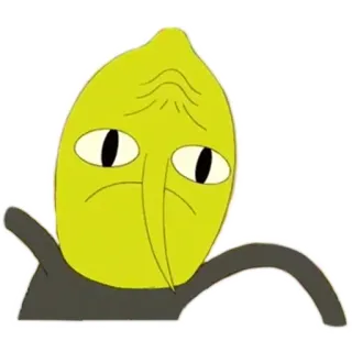 ☹️ Lemongrab Adventure Time cartoon, lemongrab, adventure time telegram sticker