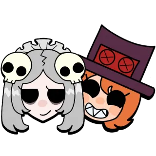 Brawl stars × skullgirls @Frocoli telegram stickers