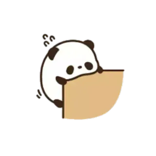 😅 Panda, Lindo, Kawaii, Animal, Dibujo animado telegram sticker