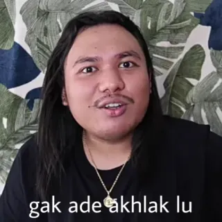😭 gak ade akhlak lu whatsapp sticker