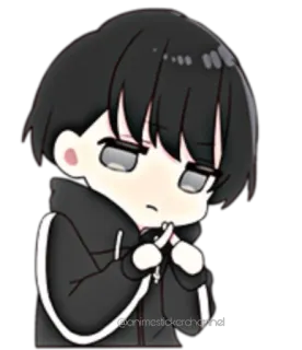 🙅‍♂ @animestickerchannel anime, sticker, chibi, cute, manga, character whatsapp sticker
