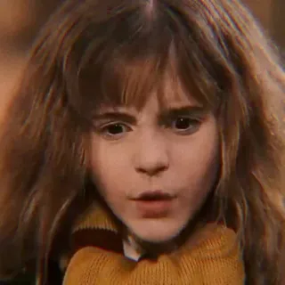 🐿 Hermione Granger Harry Potter Hermelien, Harry Potter, heks, tovenaar, student, magie telegram sticker