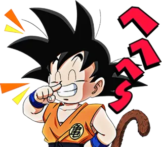 😁 Goku Dragon Ball anime, dragon ball, goku, kartun, lucu telegram sticker