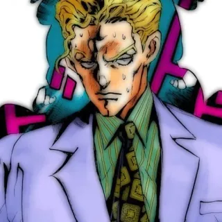 💣 Yoshikage Kira JoJo's Bizarre Adventure Anime, Manga, Jojo, Yoshikage Kira telegram sticker