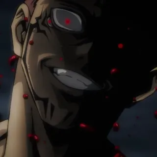 🎟 Sukuna Jujutsu Kaisen Anime, Manga, Oscuro, Terror, Maldito, Demonio, Villano telegram sticker