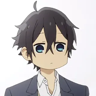 📚 Izumi Miyamura Horimiya anime, manga, cute, boy, school, student telegram sticker