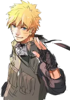 ✋ Naruto Uzumaki Naruto Anime, Manga, Ninja, Personaggio, Uzumaki telegram sticker
