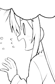 ⚪️ Anime, Manga, Cartone animato, Personaggio, Schizzo, Disegno telegram sticker