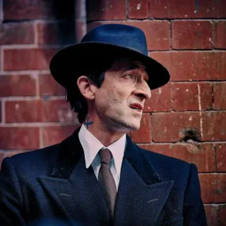 🗿 man, hat, suit, tie, portrait, actor telegram sticker