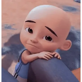 🏁 Upin Upin, мультфильм, персонаж, милый, малыш telegram sticker