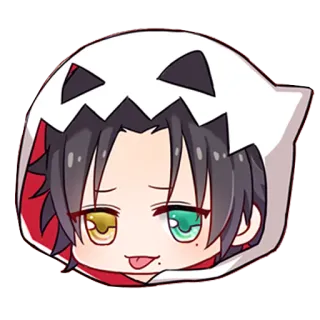 😛 anime, manga, cute, cartoon, sticker, halloween telegram sticker