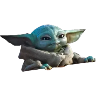 😠 Grogu The Mandalorian Grogu, Baby Yoda, The Mandalorian, Star Wars, imut, luar angkasa, alien telegram sticker