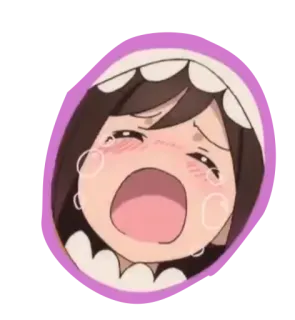 😭 anime, crying, tears, sad, emotional, sticker telegram sticker