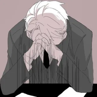 🤦‍♂ traurig, deprimiert, Geschäftsmann, frustriert, gestresst, Angst telegram sticker