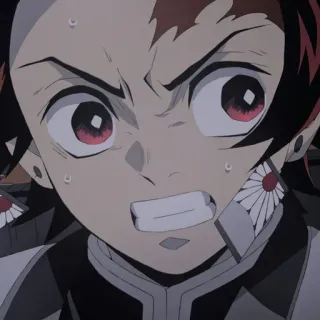 😡 Tanjiro Kamado Demon Slayer anime, character, demon slayer, tanjiro, tanjiro kamado whatsapp sticker