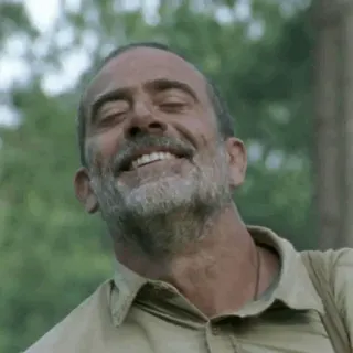 😁 Negan The Walking Dead Zombie, Apokalipsa, Złoczyńca, Serial TV, The Walking Dead telegram sticker