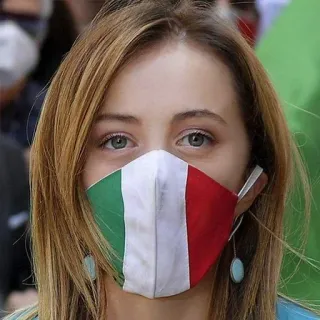 👩 Giorgia Meloni Giorgia Meloni, Italia, Política italiana, Mascarilla, Figura política, Político telegram sticker