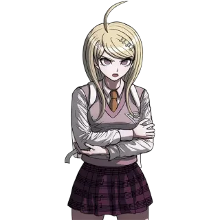 😡 Kaede Akamatsu Danganronpa V3: Killing Harmony Аниме, Видеоигра, Danganronpa, Каэдэ Акамацу telegram sticker