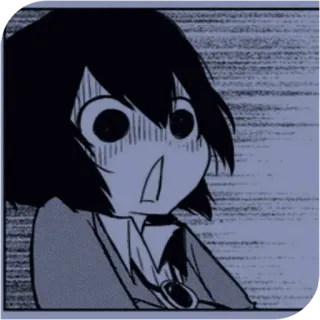 🌂 アニメ, マンガ, 漫画, ショック, びっくり telegram sticker