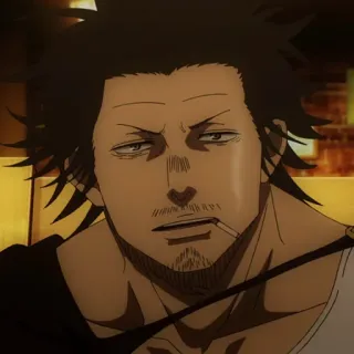 🚬 Yami Sukehiro Black Clover Anime, Black Clover, Yami, Yami Sukehiro, Cigarette telegram sticker