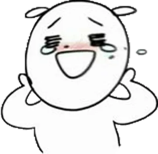 😇 cartone animato, personaggio, carino, adesivo, emoji, illustrazione telegram sticker