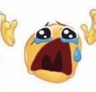 😭 Emoji, Pleurs, Meme, Triste, Expression telegram sticker