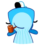 🤷‍♂️ hoạt hình, cá voi, dễ thương, xanh dương, ống telegram sticker