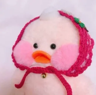 😐 canard, poupée, peluche, animal, jouet, mignon telegram sticker
