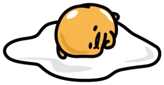 😣 Gudetama Gudetama, яйцо, ленивый, милый, мультфильм telegram sticker