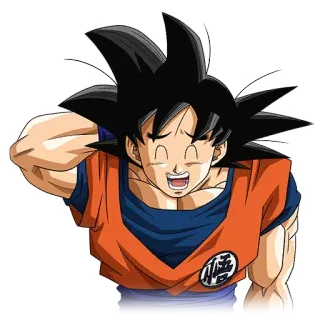 😅 Goku Dragon Ball 动漫, 格斗家, 赛亚人, 角色, 龙珠 telegram sticker