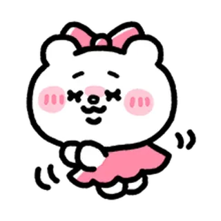 💨 かわいい, クマ, カワイイ, 漫画, 動物 telegram sticker