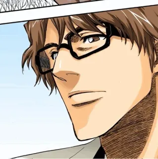 🧬 Sosuke Aizen Bleach 애니메이션, 안경, 만화, 블리치, 캐릭터 telegram sticker