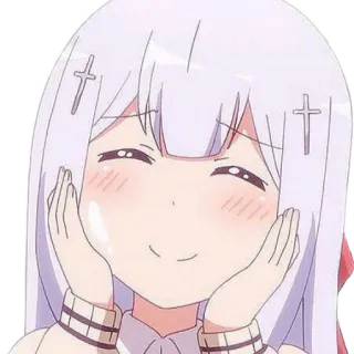 😊 Anime, Garota, Bonitinha, Sorrindo, Mangá telegram sticker