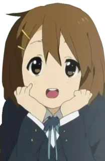 🙃 Yui Hirasawa K-On! Anime, Fille, Mignon, K-On whatsapp sticker