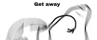 🖕 Get away побег, бег, движение whatsapp sticker